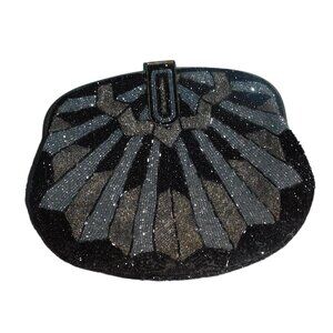 Vintage Beaded Clamshell Handbag